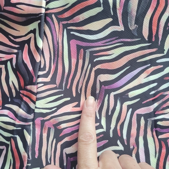 Nasty Gal Abstract Zebra Maxi Gown, VGUC, Size 6 - Picture 7 of 11